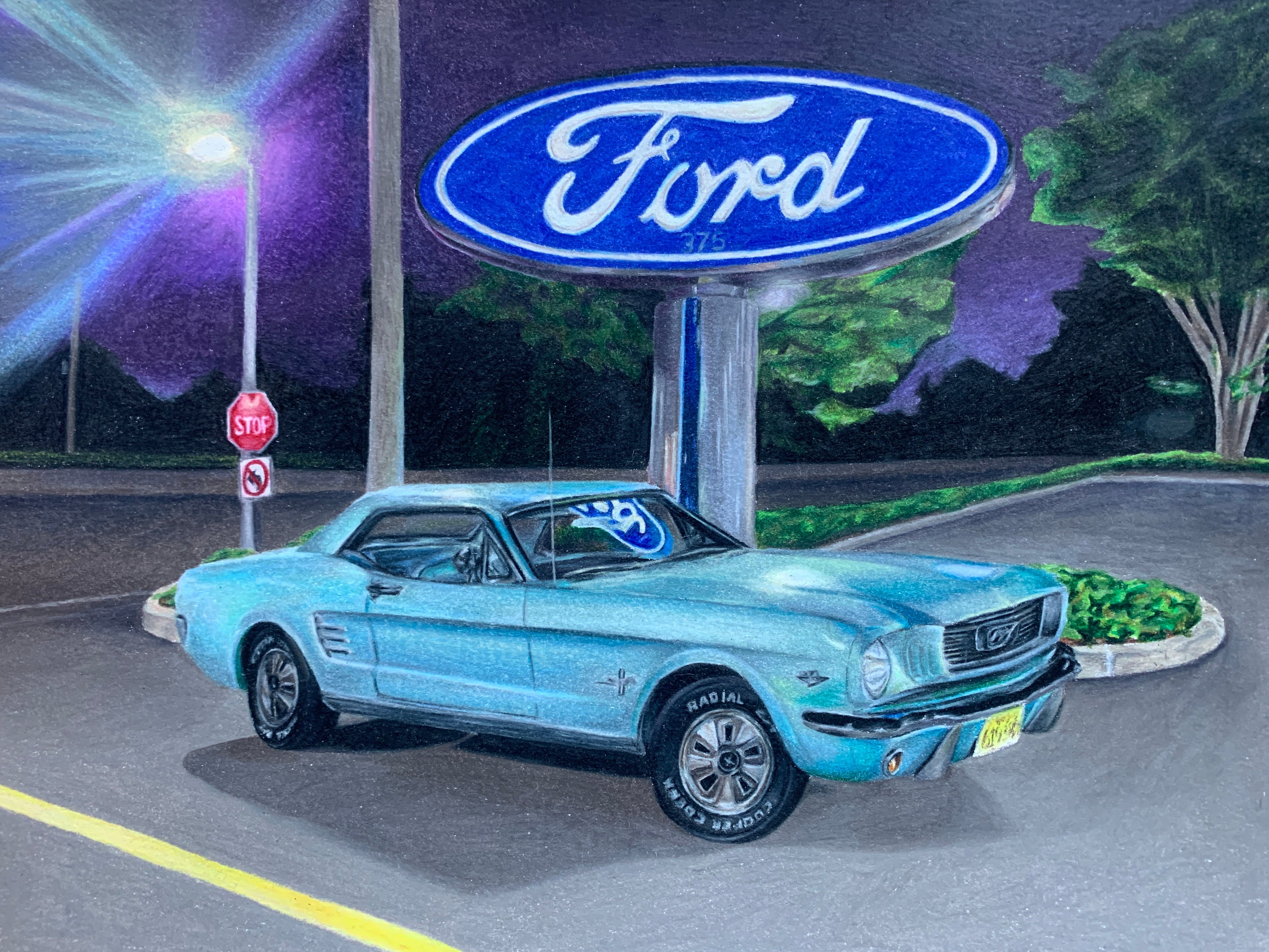 1966 Ford Mustang Drawing